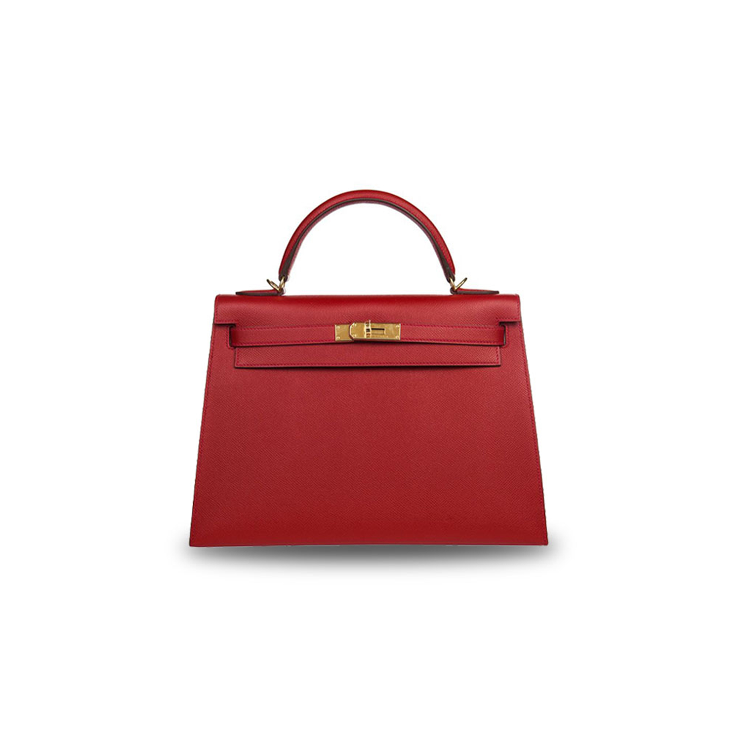 HERMÈS MASTER KELLY 32 ROUGE CASAQUE EPSOM (32*23*10.5cm)
